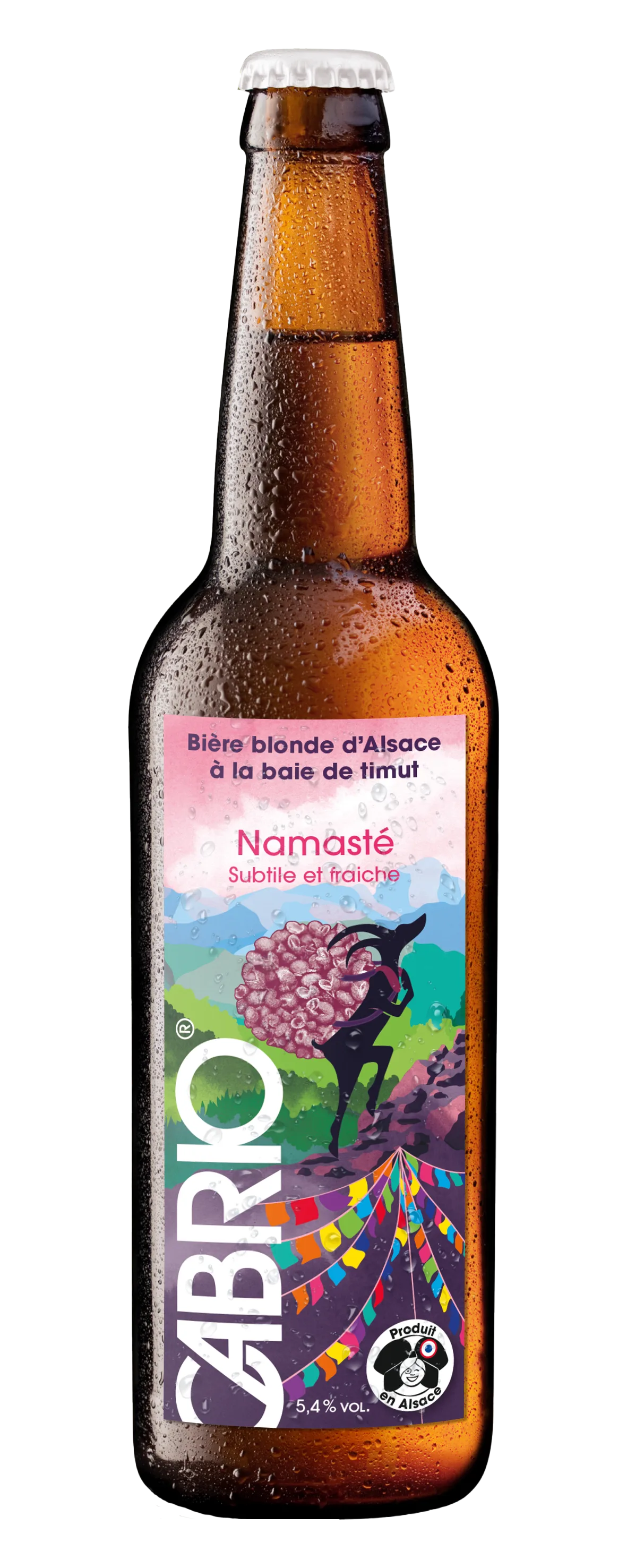 Bouteille Namasté - Blonde à la baie de Timut